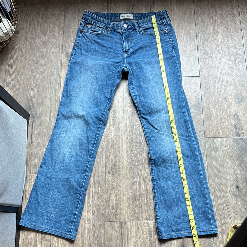 GAP Perfect Boot Denim Jean 28P Petite - Picture 8 of 12
